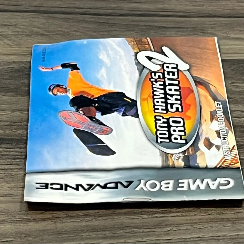 Vintage 2001 Game Boy Advance Tony Hawk's Pro Skater 2 Manual Only
